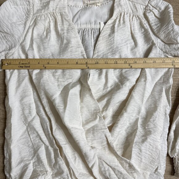 Anthropologie XXS Elegant Cream Long Sleeve Top NWT! - Picture 9 of 16